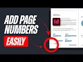 How to Add Page Numbers in Adobe InDesign Step-by-Step