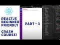 ReactJS Tutorial for Beginners Part 3 Build a Responsive Side Menu State Management Step-by-Step