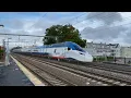 Amtrak MBTA Commuter Rail Action Attleboro w New Acela 21 20