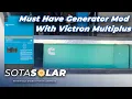 How to Get Full Power From Both Legs of RV Generator With Victron Multiplus