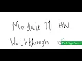Module 11 Homework Walkthrough UTM - PSY202