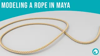 Maya 2024 Tutorial How to Create Rope quickly in Maya