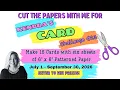 How to Cut the 6 x6 Pattern Papers for using the Free Printable