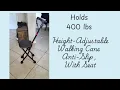 Folding Cane with Seat 400lb Support Portable Comfort Anywhere