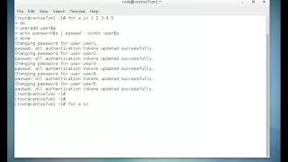 LINUX Create multiple users using for loop - Part 1