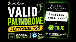 Valid Palindrome LeetCode 125 C Solution Easy Explanation Two Pointers
