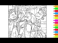 Coloring Disney Pixar Luca - Alberto Giulia Machiavelli Luca Coloring Pages