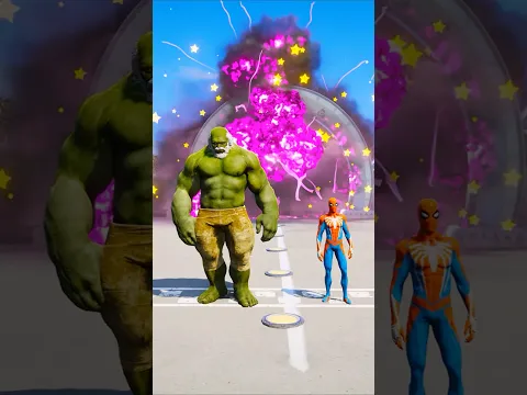 SPIDER-MAN VS MINI BABY HULK  SUPERHEROES BATTLE #gta5 #shorts #spiderman #hulk