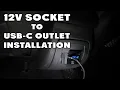 12V socket to USB fast charging outlet Easy DIY from start to finish