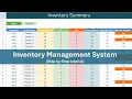 Create Inventory Management System in Google Sheet Complete Process