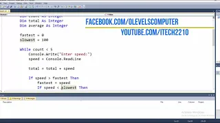 VB net console program using while statement