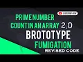 Count The Prime Numbers In An Array count prime numbers Array Program C - Revised Code