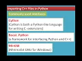 Chapter 14 Importing C programs in Python