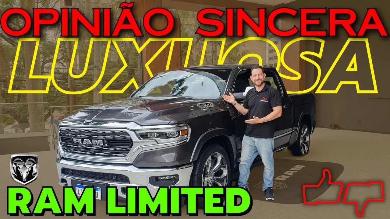 RAM 1500 Limited - Picape mais LUXUOSA do mercado! Motor V8, muita tecnologia! Melhor que Ford F150?