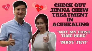 check out instagram influencer jenna chew recent visit to acuhealing kl