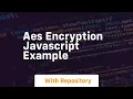 aes encryption javascript example