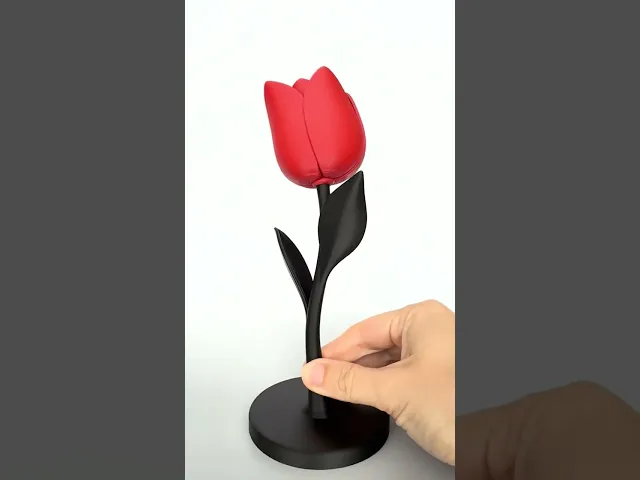 Eternal Flower Tulip Sculpture – Decorative Floral Display for Home Decor, Shelf Styling & Miniature video thumbnail