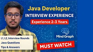 Java Developer Interview experience experience 2 - 3 years Mind Graph Company