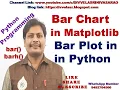 Bar Chart in Python Bar Chart in Matplotlib Bar Chart Horizontal Vertical bar barh