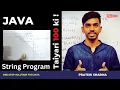 String patterns Computer Class 10 ICSE ISC Java Programming