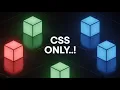 Glowing 3D Cube Animation with CSS Ambient Light Effects