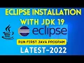 How to Install Eclipse IDE 2022-09 on Windows with JDK 19 2022 Eclipse Installation