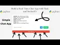 Build a Real-Time Chat App with Flask and Socket IO 5 Minutes Project