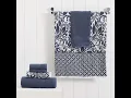 Bath Mat Rustic Sunflower Modern Threads Trefoil Filigree Dahlia Yellow Gray Blue Flowers Decorative