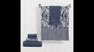 Bath Mat Rustic Sunflower Modern Threads Trefoil Filigree Dahlia Yellow Gray Blue Flowers Decorative