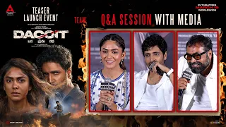 dacoit movie team q u0026a session with media at teaser launch event youwe media