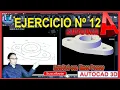 SOLUCION EJERCICIO No 12 - AutoCAD 3D- 2020 A 2023 AUTOCAD 2D