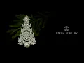 Intricate Christmas Tree Clear LUXURY CZECH JEWELRY