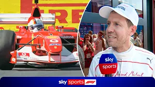 "I felt like Michael" 🥺 | Sebastian Vettel emotional after driving Michael Schumacher's 2002 Ferrari