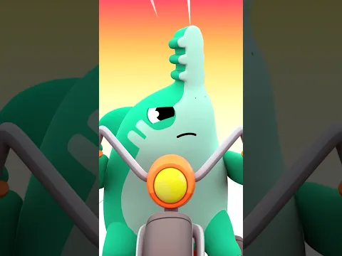 ⏰ Hickory Dickory Dock Race 1 🚗 Shark Academy #Shorts #YouTubeKids #KidsSongs