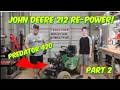 John Deere Predator 420cc Re-Power Part 2 - How to replace the engine in a John Deere 200 series