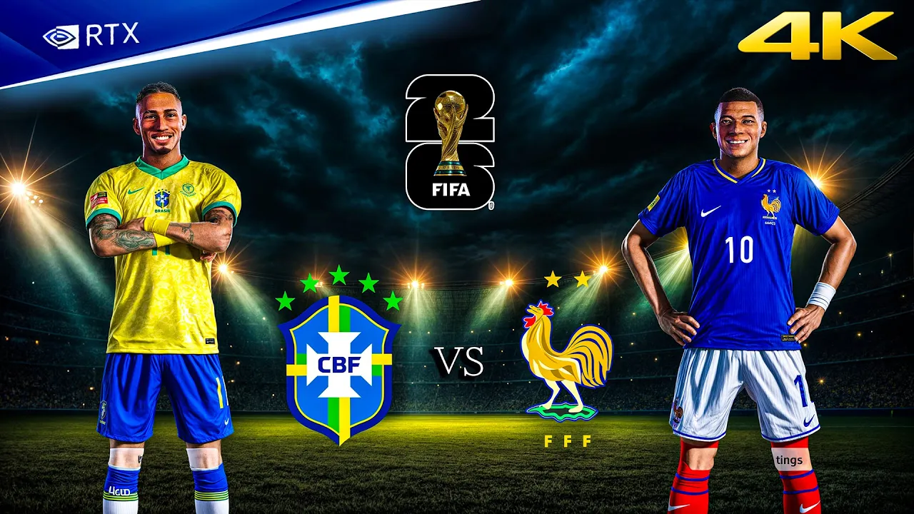 FL 26 - Brazil vs. France - FIFA World Cup 2026 Full Match | PC™ Gameplay [4K60fps]