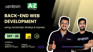 LIVE DAY 06 - Back-End Web Development using JavaScript Node js Express COMPLETE in 7