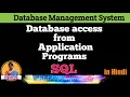 L1 5 Database Access from Application Program SQL API - ODBC JDBC Embedded SQL Shanu Kuttan
