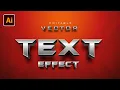 How To Create Editable Vector 3d Steel Text Effect with Brushed Steel Texture in Adobe Illustrator