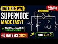 GATE ECE PYQ Supernode Made Easy 1-Mark Nodal Analysis Question