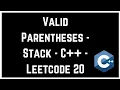 Valid Parentheses - Stack
