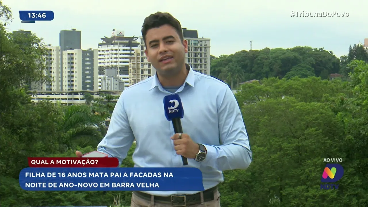 Adolescente mata o próprio pai a facadas em Barra Velha na noite de Ano-Novo