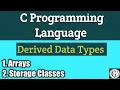Derived Data Types in C Programming Language Array