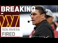 BREAKING NEWS Commanders fire HC Ron Rivera after four seasons