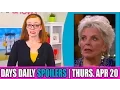 Days of Our Lives DOOL - Daily Spoilers for Thursday April 20th
