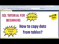 How to copy tables in sql sql tutorial for beginners in tamil sql full course in tamil MSSQL