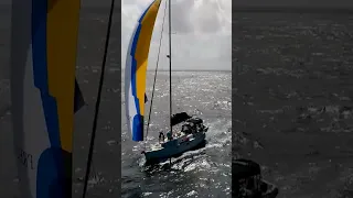 Our spinnaker almost stranded us in the middle of the ocean! #sailing #sailor #ocean
