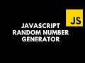 Javascript Random Number Generator ES6 Swapnil Codes