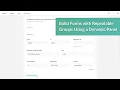 Nested Dynamic Panels - Create Repeatable Question Groups in SurveyJS Custom Form Builder