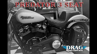 Drag Specialties Predator 3 Seat Install on 2020 FXBB Harley Davidson Softail Street Bob